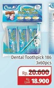 Promo Harga CHARMI Dental Pick & Brush per 3 pck 60 pcs - Lotte Grosir