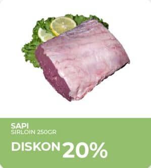 Promo Harga Daging Has Luar (Daging Sirloin) 250 gr - Yogya