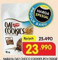 Promo Harga NARAYA Oat Cookies With Chocolate Chip 150 gr - Superindo