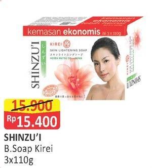 Promo Harga SHINZUI Bar Soap Kirei per 3 pcs 110 gr - Alfamart