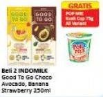 Promo Harga INDOMILK Good To Go Choco Avocado, Banana Strawberry 250 ml - Alfamart