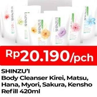 Promo Harga SHINZUI Body Cleanser Kirei, Matsu, Hana, Myori, Sakura, Kensho 420 ml - TIP TOP