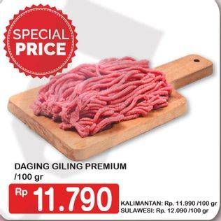 Promo Harga Daging Giling Sapi Premium per 100 gr - Hypermart