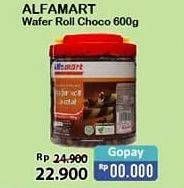 Promo Harga ALFAMART Wafer Roll Cokelat 600 gr - Alfamart