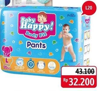 Promo Harga Baby Happy Body Fit Pants L20 20 pcs - Alfamidi