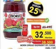 Promo Harga MORIN Jam Raspberry 330 gr - Superindo