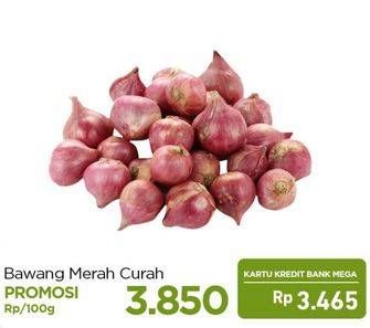 Promo Harga Bawang Merah Curah per 100 gr - Carrefour