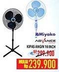 Promo Harga Miyako/Advance Kipas Angin 16 Inch  - Hypermart