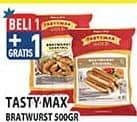 Promo Harga Tastymax Bratwurst 500 gr - Hypermart
