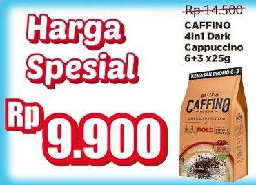 Promo Harga Caffino Dark Cappuccino 4 in 1  per 9 pcs 25 gr - Alfamidi