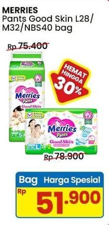 Promo Harga Merries Pants Good Skin L28 28 pcs - Indomaret