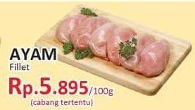 Promo Harga Ayam Fillet per 100 gr - Yogya