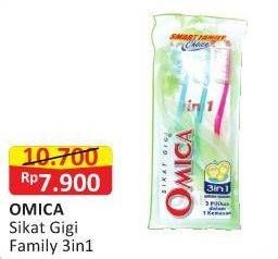 Promo Harga OMICA Sikat Gigi Family 3 pcs - Alfamart