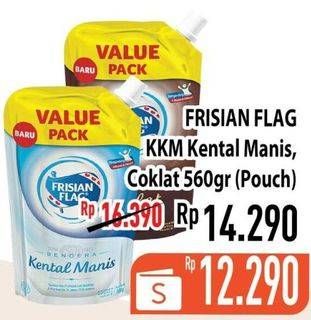 Promo Harga FRISIAN FLAG Susu Kental Manis Cokelat, Putih 560 gr - Hypermart