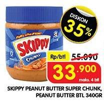 Promo Harga Skippy Peanut Butter Chunky 340 gr - Superindo