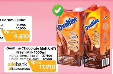 Harga Ovaltine Susu UHT/Fresh Milk
