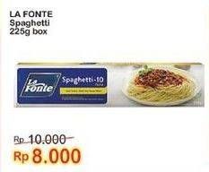 Promo Harga La Fonte Spaghetti 225 gr - Indomaret
