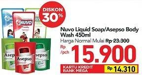 Promo Harga Nuvo/Asepso Body Wash  - Carrefour