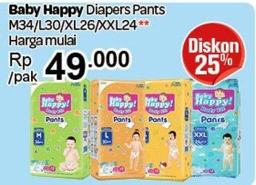 Promo Harga BABY HAPPY Body Fit Pants M34, L30, XL26, XXL24  - Carrefour