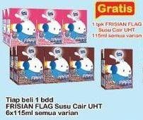 Promo Harga Frisian Flag Susu UHT Milky Zuzhu Zazha All Variants per 6 tpk 115 ml - Indomaret