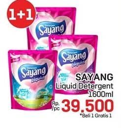 Promo Harga Sayang Liquid Detergent 1600 ml - LotteMart
