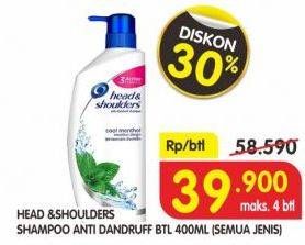 Promo Harga HEAD & SHOULDERS Shampoo All Variants 400 ml - Superindo