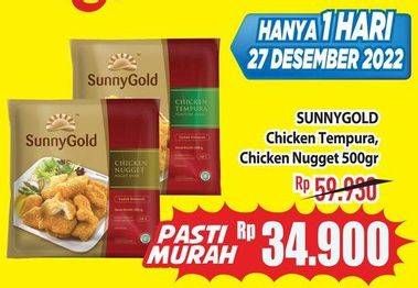 Promo Harga Sunny Gold Chicken Tempura/Nugget  - Hypermart