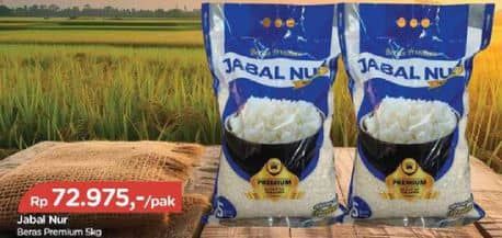 Promo Harga Jabal Nur Beras Premium 5 kg - TIP TOP