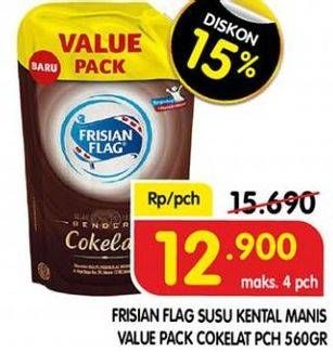 Promo Harga FRISIAN FLAG Susu Kental Manis Cokelat 560 gr - Superindo