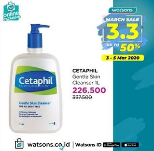 Promo Harga CETAPHIL Gentle Skin Cleanser 1 ltr - Watsons