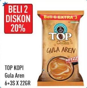 Promo Harga TOP COFFEE Gula Aren per 9 sachet 22 gr - Hypermart