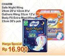 Promo Harga Charm Safe Night / Body Fit Maxi  - Indomaret