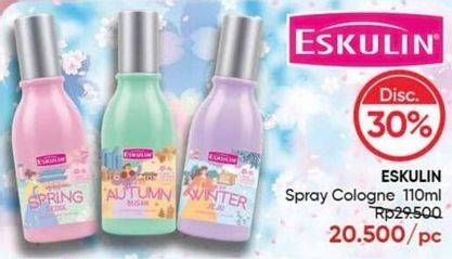 Promo Harga Eskulin Spray Cologne 105 ml - Guardian