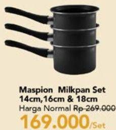Promo Harga MASPION Milk Pan 14 Cm  - Carrefour