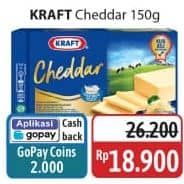 Promo Harga Kraft Cheese Cheddar 160 gr - Alfamidi