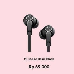 Promo Harga Xiaomi Mi In-Ear Headphones Basic Black  - Erafone