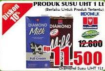 Promo Harga DIAMOND Milk UHT 1000 ml - Giant