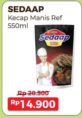 Promo Harga SEDAAP Kecap Manis 550 ml - Alfamart