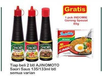 Promo Harga Ajinomoto Saori Saus All Variants 133 ml - Indomaret