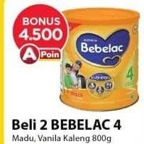 Promo Harga BEBELAC 4 Susu Pertumbuhan Madu, Vanila 800 gr - Alfamart