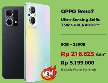 Promo Harga OPPO Reno7 8GB + 256GB  - Erafone