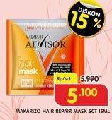 Promo Harga MAKARIZO Hair Mask Repair 15 ml - Superindo