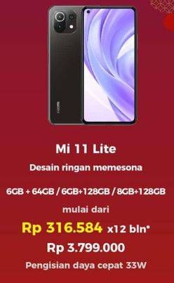 Promo Harga XIAOMI Mi 11 Lite  - Erafone