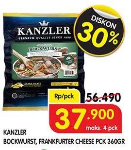 Promo Harga KANZLER Bockwurst/Frankfurter 360gr  - Superindo