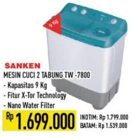 Promo Harga Sanken TW-7800  - Hypermart