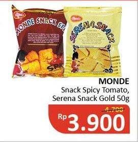 Promo Harga MONDE Snack Spicy/Serena Snack Gold  - Alfamidi