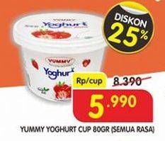 Promo Harga YUMMY Yogurt All Variants 80 gr - Superindo
