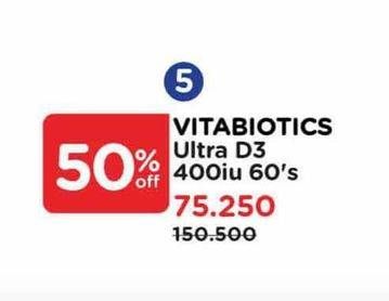 Promo Harga Viatbiotics Ultra D3 400IU  - Watsons