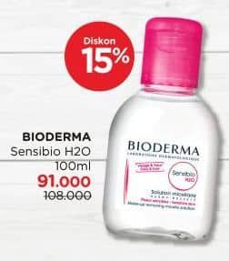 Bioderma Sensibio H2O 100 ml Diskon 15%, Harga Promo Rp91.000, Harga Normal Rp108.000