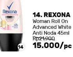Promo Harga REXONA Deo Roll On Advanced White 45 ml - Guardian